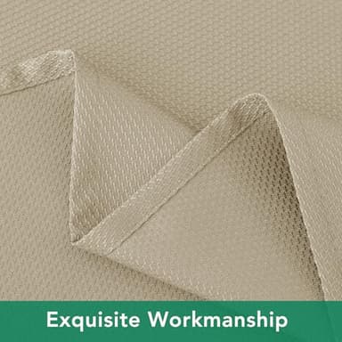 Biscaynebay Textured Fabric Square Tablecloths 54x54 Inches, Natural Water Resistant Spill Proof Table Cloth Washable Small Card Folding Table Covers for Dining, Kitchen, Wedding and Parties - Image 4