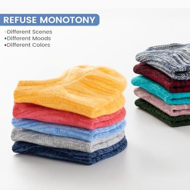 IDEGG No Show Socks Women 10 Pairs Low Cut Anti-Slid Novelty Athletic Casual Invisible Liner Socks (US, Numeric, 7.5, 9, Regular, Regular, Color B - 10 Pairs - 10 Colors) - Image 5