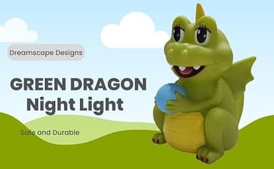 Dragon Baby Nightlight: 7 Colors, Touch & Remote Control, Sturdy Nursery Light for Baby and Toddler - Ideal Animal Night Light for Girls and Boys. - Image 2