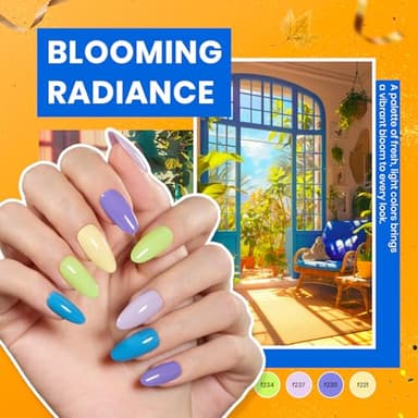 Beetles Gel Nail Polish Kit with U V Light - 80Pcs Fall Nail Fest Color Enchantment 55 Colors Gel Polish Starter Kit with Base Top Coat DIY Nails Stickers Manicure Tools Gift for Women Teens Girls - Image 6