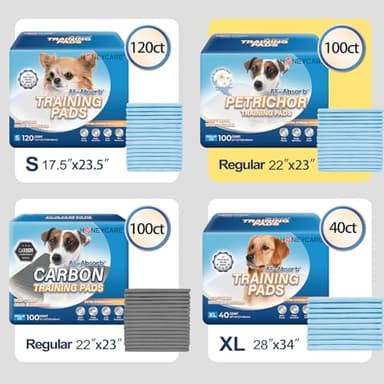 HONEY CARE All-Absorb, X-Large 28" x 34", 40 Count, Dog and Puppy Training Pads, Ultra Absorbent and Odor Eliminating, Leak-Proof 5-Layer Potty Training Pads with Quick-Dry Surface, Blue - Image 7