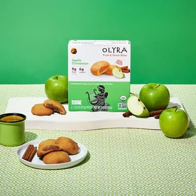 Olyra Apple Cinnamon - Organic Soft Baked Fruit Bars - High Fiber - Healthy Breakfast Snack with Real Fruit Filling - Healthy Snacks for Adults - Office & School Kids Snack - Pack of 12 - Image 5