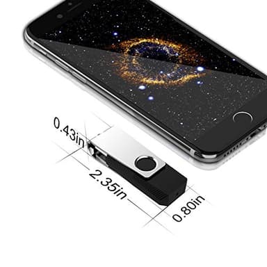 KEXIN 10 Pack 32GB USB Flash Drive Bulk Flash Drive Thumb Drive Memory Stick USB 2.0 Flash Drive Swivel Drive Black (32 GB, Black 10 Pack) - Image 9