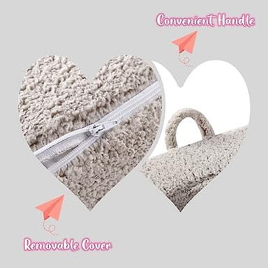 MOMCAYWEX Kids Snuggly-Soft Sherpa Chair, Cuddly Toddler Foam Chair for Boys and Girls, Light Grey - Image 8