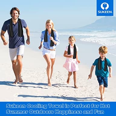 Sukeen Cooling Towel,Instant Evaporative Cooling for Sports,Yoga,Golf,Gym,Neck,Workout and More(40”x 12”) - Image 7