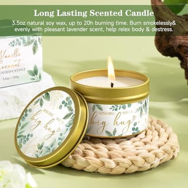 Self Care Gifts for Women, Get Well Soon Care Package for Women w/Blanket, Relaxing Spa Baskets Birthday Gifts for Mom Her Sister Best Friend Wife Girlfriend (Green) - Image 5