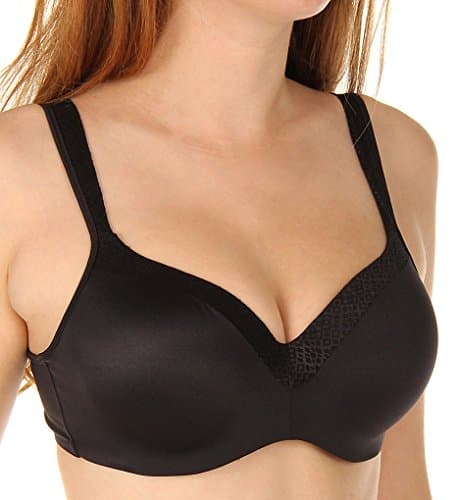 PLAYTEX Womens Secrets Underwire Full-coverage Balconette T-shirt For Full Figures, Us4823 Bra, Real Black, 40D US - Image 1