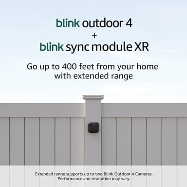 Blink Outdoor 4 + Sync Module XR — Wire-free smart security camera, two-year battery, go up to 400 feet from your home with extended range — 2 camera system - Image 2