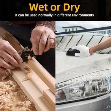 AF44L Sanding Block Kit 7 PieceTearBlock and Sandpaper,Flexible EVA Foam Wet or Dry Sanding Blocks Kit for Automotive Sanding or Woodwork Sanding,Light,Hard,Black,Flexible - Image 6