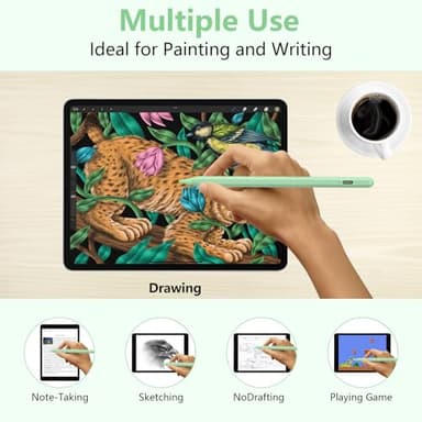 ​​​Stylus Pen for iPad 2018-2023 with Palm Rejection, Active Pencil for iPad 10th/9th/8th/7th/6th Generation, for iPad Pro 11/12.9 inch, for iPad Air 5th/4th/3th Gen, for iPad Mini 6th/5th Gen (Green) - Image 8