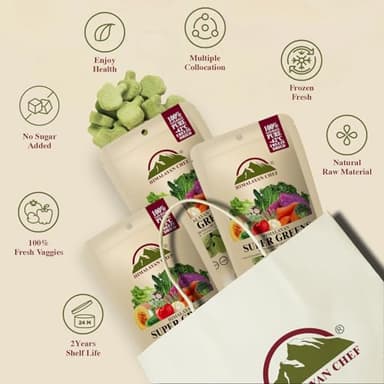 Himalayan Chef Super Greens Veggie Crisp 30g each Freeze-Dried Superfood Snack 30+ Organic Green Veggie Mix Protein-Rich, Nutrient-Packed, Gluten-Free 10 Pack - Image 7
