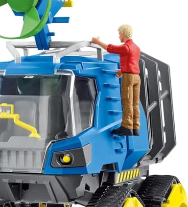 Schleich Dinosaurs Realistic Dakotaraptor and Truck with Scientist Figurine Playset - Jurassic Collection Dinosaur Action Figure and Vehicle with Scientist for Boys and Girls, Gift for Kids Age 4+ - Image 7