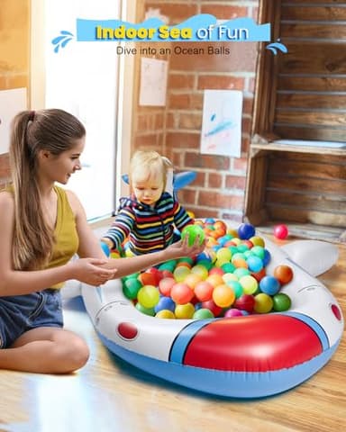 Kiddie Pool for Toddlers, Splash Pad for Kids Ages 4-8, 68" Inflatable 3-in-1 Swimming Pool for Kids, Backyard and Outside Sprinkler Play Mat Wading Pool for 3 4 5 6 Year Old - Image 2