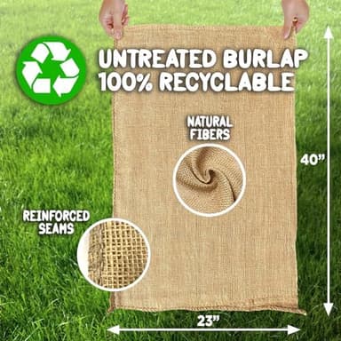 Shop Square Potato Sack Race Bags, 23x40 - Set of 6, Fun Burlap Sacks for Kids & Adults, Perfect for Field Day, BBQs, Picnics, Parties & More - Image 4