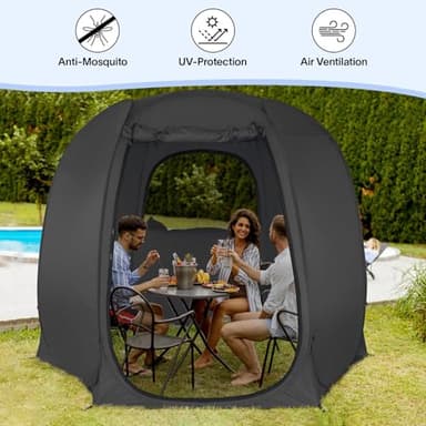 Alvantor Pop Up Screen Tent House Room Instant Outdoor Camping Canopy Sun Shelter Gazebo for Patio, Backyard & Deck, Privacy Tent(2-10 People, 8'x8' 10'x10' 12'x12') - Image 7