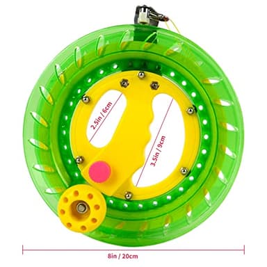 Simxkai Kite String Reel, String Spool, Line Winder, Come with Lock, 8in with1000 Feet Line (Green) - Image 2