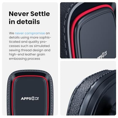 APPS2Car Magnetic Phone Mount for Car, Dashboard & Windshield Suction Cup Holder with Telescopic Arm, Requires Metal Plate (Included), Universal Fit for iPhone & Android Smartphones - Image 5