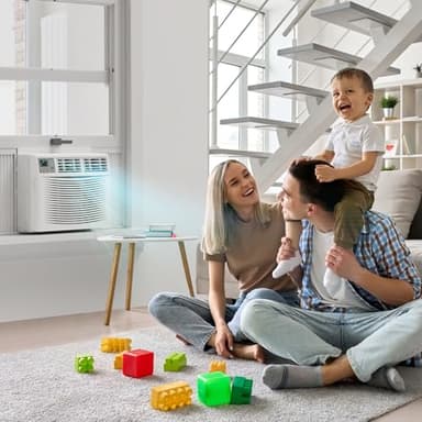 ROVSUN Smart 14000 BTU Window Air Conditioner with WiFi, Energy Saving Window AC Unit with Remote & App Control & Timer Function & Easy Install Kit, for Rooms up to 700 Square Feet, 115V/60Hz, White - Image 2