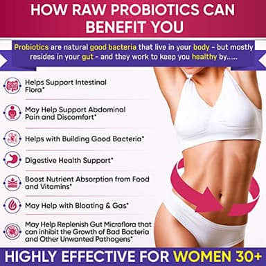 Wholesome Wellness Dr. Formulated Raw Probiotics for Women 100 Billion CFUs Capsules with Prebiotics, Digestive Enzymes, Approved for Adults, Shelf Stable Supplement - Image 2
