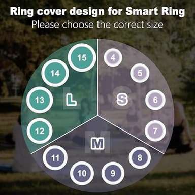 Snyeest Protector Compatible for Oura Ring 4/Gen 3 Cover,Silicone Anti-Scratch Elastic Ring Finger Case Woking Out Gym for Women Men- Clear+Starlight- M for 8/9/10/11 - Image 2