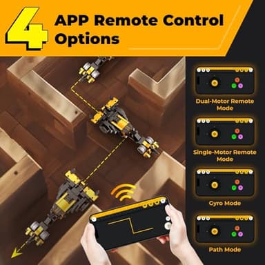 Apitor Robot R 4-in-1 Robot Building Kit, APP Remote Control STEM Coding Toys, Educational Gifts for Boys Girls Kids Ages 6-12, 4 Control Modes (300 Pieces) - Image 5