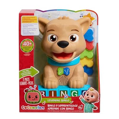 Just Play Cocomelon Count & Learn Bingo, 11-pieces, 40+ Learning Phrases, Early Learning and Education, Kids Toys for Ages 18 Month - Image 1