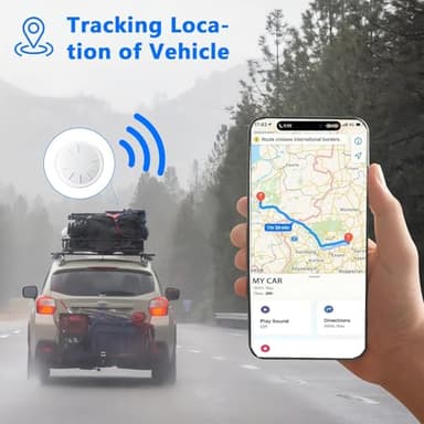 Hongtop Tracker Device for Vehicles,Mini Hidden Car Tracker with Magnetic Case,No Monthly Fee Real Time GPS Car Tracker Works with Apple Find My (iOS Only) -Black,1PCS - Image 4
