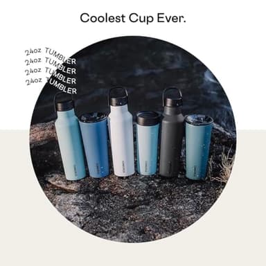 Corkcicle Classic Tumbler - Keeps Drinks Cold for 9 Hours & Hot for 3 - Triple-Insulated Stainless Steel - Holiday Tumbler Gift - 24 oz - Dune - Image 5