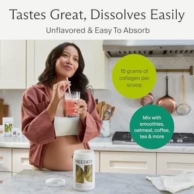 Needed. Hydrolyzed Collagen Protein Powder | Expert-Backed & Clean Sourced | Supports Skin, Hair, Joints | Grass-fed, Pasture-Raised, Hormone-Free | 1lb - Image 3