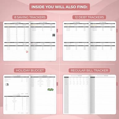 Clever Fox Budget Planner - Expense Tracker Notebook. Monthly Budgeting Organizer, Finance Logbook & Accounts Book, Bill Tracker, A5 (Light Pink) - Image 6