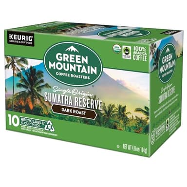 Green Mountain Coffee Roasters Sumatra Reserve, Keurig Single Serve K-Cup Pods, Dark Roast Coffee, 60 Count, (6 Packs of 10) - Image 11