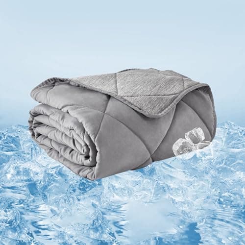 ZonLi Cooling Blanket,Queen Size Arc-Chill Cooling Blanket with Breathable Fabric, Q-Max>0.4, Perfect for Hot Sleepers, Ideal for Summer,Grey, 90"x108" - Image 1