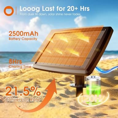 addlon 54FT(48+6) Solar String Lights Outdoor Waterproof with USB Charging & Remote Control - Dimmable Solar Power Patio Lights with LED Bulbs for Porch, Garden, Yard, Market, Bistro - Last for 20+Hrs - Image 3