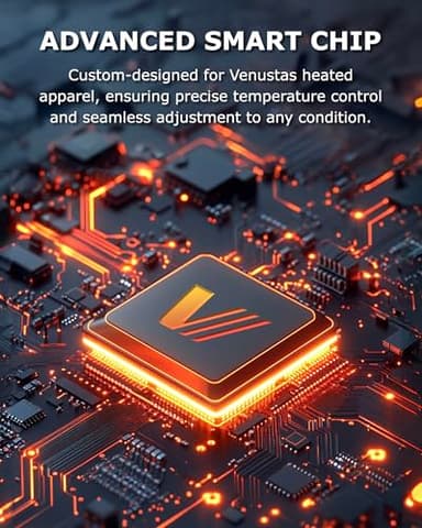 Venustas Unisex Pullover Heated Hoodie with Battery Included, Heated Sweatshirt for Men and Women Black - Image 6