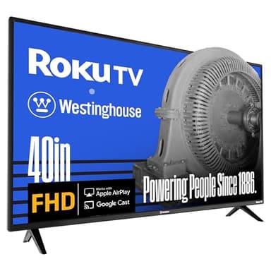 Westinghouse Roku TV - 40 Inch Smart TV, 1080P FHD Television with Wi-Fi Connectivity and Mobile App, Flat Screen, Bluetooth, Compatible with Apple AirPlay, Alexa and Google Assistant - Image 1