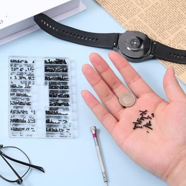 JJUNW 500 Pcs Tiny Micro Repair Screw Kit, Small Replacement Screws with Screwdriver for Repair Spectacles, Watch, Sunglass,Laptop Computer - Image 7
