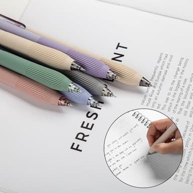 Linbsunne Gel Pens Black Ink Pens for Office 0.5mm Fine Point Pens Smooth Writing Retractable Work Pen (12-count) - Image 5