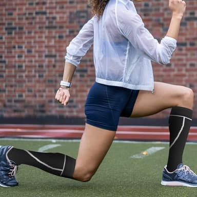 hello momoya Compression Socks for Women Men Circulation Knee High 8 Pairs for Nurses, Running, Travel, Athletic - Image 4