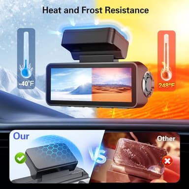 pop-tech Adhesive Pad for Dash Cam: 4Pcs Sticky Pads for Dashcam Mount Front Rear - 3M VHB Double Sided Mounting Tape for Square Car Camera - Heat Resistant Replacement Sticker for Windshield Window - Image 4