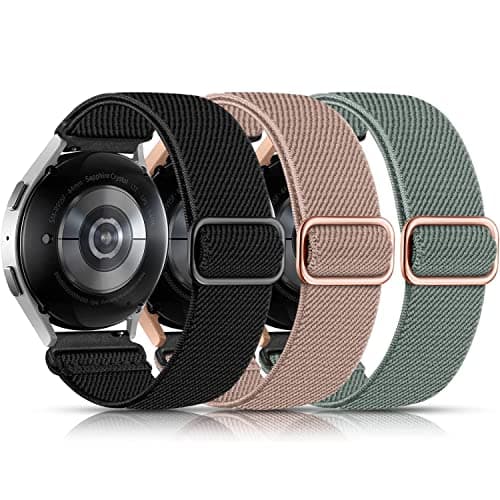Lerobo Elastic Bands Compatible with Samsung Galaxy Watch 7/6/5/4 40mm 44mm/for Galaxy Watch FE/for Galaxy Watch 6 4 Classic/Watch 5 Pro 45mmActive 2 Band,20mm Adjustable Nylon Breathable Sport Band - Image 1