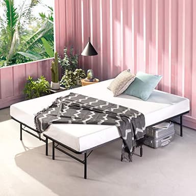 ZINUS SmartBase Tool-Free Assembly Mattress Foundation, 14 Inch Metal Platform Bed Frame, No Box Spring Needed, Sturdy Steel Frame, Underbed Storage, Black, Full - Image 3