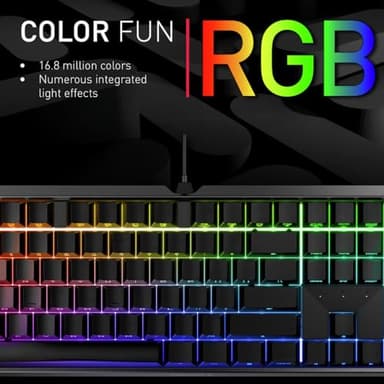 Cherry MX Board 3.0 S Wired Gamer Mechanical Keyboard with Aluminum Housing - MX Brown Switches (Slight Clicky) for Gaming and Office - Customizable RGB Backlighting - Full Size - Black - Image 4