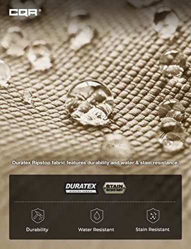 CQR Men's Tactical Pants, Water Resistant Ripstop Cargo Pants, Lightweight EDC Work Hiking Pants, Outdoor Apparel, Raider Mag Pocket Khaki, 30W x 32L - Image 9