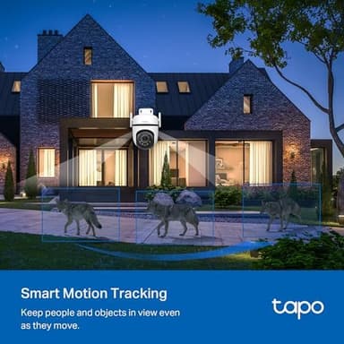 TP-Link Tapo 2K QHD Outdoor Pan/Tilt Wi-Fi Security Camera, 360° View, Motion Tracking, Color Night Vision, Free Person/Vehicle/Motion Detection, Cloud & SD Card Storage, 24/7 Recording, Tapo C520WS… - Image 6