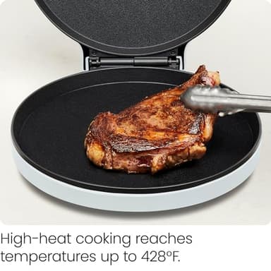 Chefman Everything Maker & Pizza Oven – 1440W Countertop Electric Pizza Maker with 12” Nonstick Cooking Plates, Plus Makes Quesadillas, Omelettes and More, with Indicator Lights and Vertical Storage - Image 5