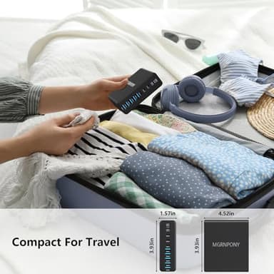 320W USB C Charger Block, 10-Port USB C Charging Station GaN III PD 65W PC Laptop Fast Charger Adapter for MacBook Pro/Air, DELL, iPad, iPhone, Samsung Galaxy Black - Image 6