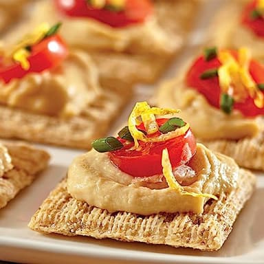 Triscuit Original Whole Grain Wheat Crackers, Vegan Crackers, Healthy Snacks, Lunch Snacks, Party Size, 17 oz - Image 6