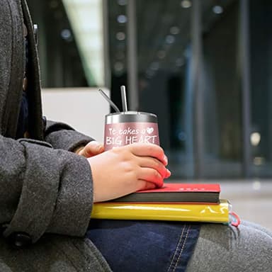 Deitybless Teacher Gifts for Women, Funny Birthday Gifts for Teachers, Preschool Teacher Appreciation Gifts, It Takes a Big Heart to Help Shape Little Minds, 12oz Wine Tumbler - Image 6