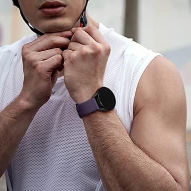 Maledan Bands Compatible for Samsung Galaxy Watch 4 5 6 7 FE 40mm 44mm, Galaxy Watch 5 Pro 45mm/4 6 Classic 42mm 46mm 43mm 47mm/Active 2, 20mm Soft Silicone Sport Wristband Women Men, Small, 8 Pack - Image 5