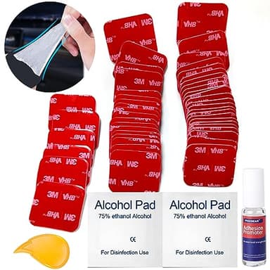 PHIXBEAR Double Sided Sticky Pads,Made of 3M VHB,Strong Adhesive Tape Squares Heavy Duty Waterproof Heat Resistant, Extreme Mounting Foam Tape,Car Home Outdoor Use, 48 Pcs 1.18x1.38 Inch - Image 9